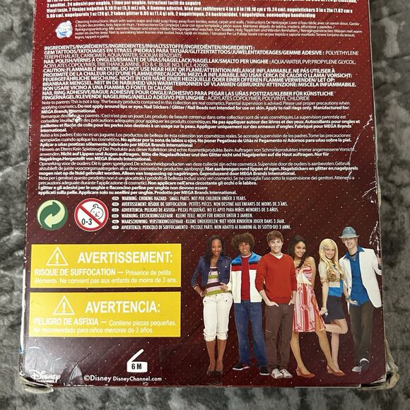 Disney High School Musical Nail Fashion Fun Binder Vinyl Case Nail Polish - Picture 8 of 10